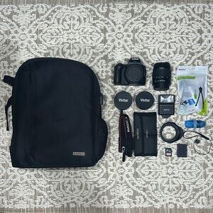 Canon EOS 250D + Camera Backpack Bundle